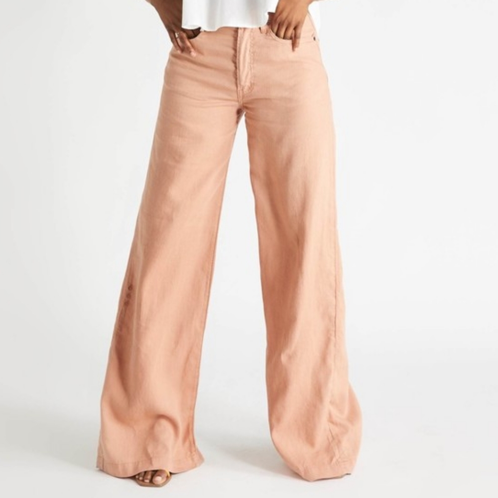 Ética Devon wide leg linen pants 30